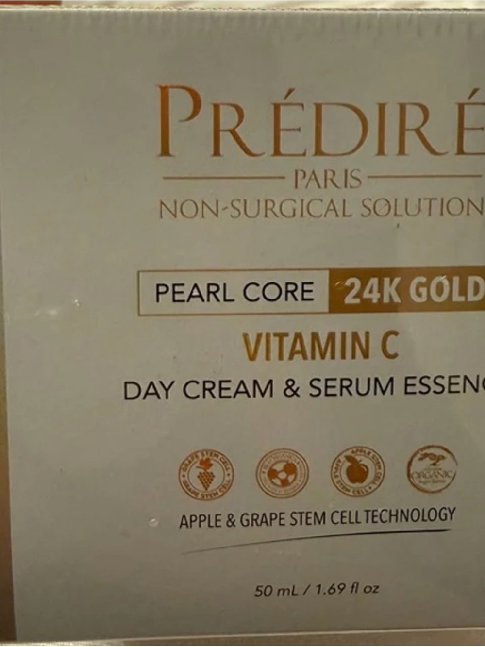 Predire Pearl Core 24K Gold Vitamin C Day Cream & Serum Essence 50ml